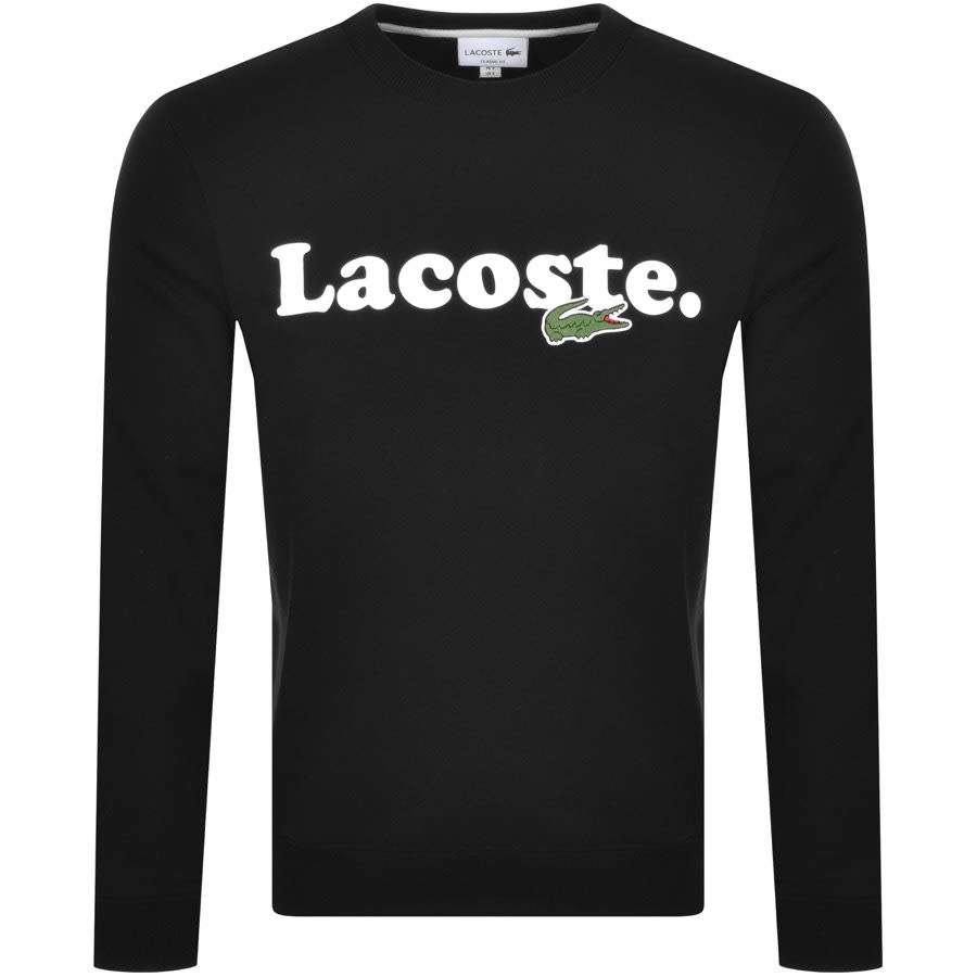Alternative Image for ProductLacoste Large Crocodile Sweatshirt Black1